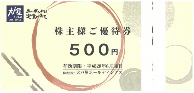 大戸屋株主様ご優待券、特別ご優待お弁当券の格安購入なら金券