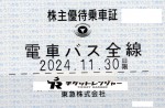 東急電鉄株主優待（定期型）電車・バス全線 2024年11月30日期限